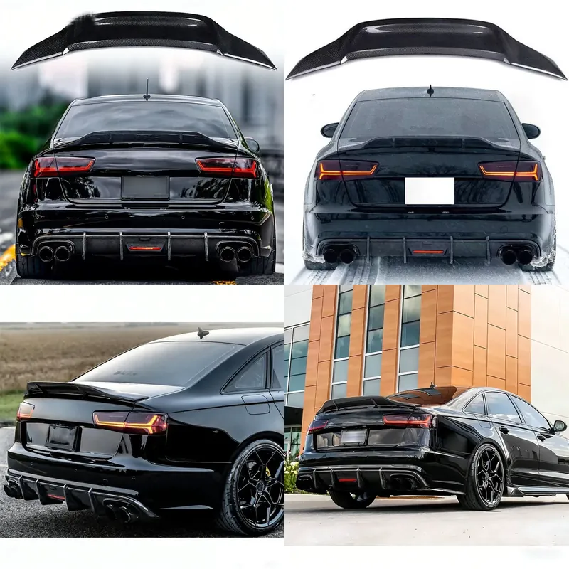 Bamboo Fiber Trunk - Fabrieksprijs: carbonfiber achtervleugel in R-stijl voor