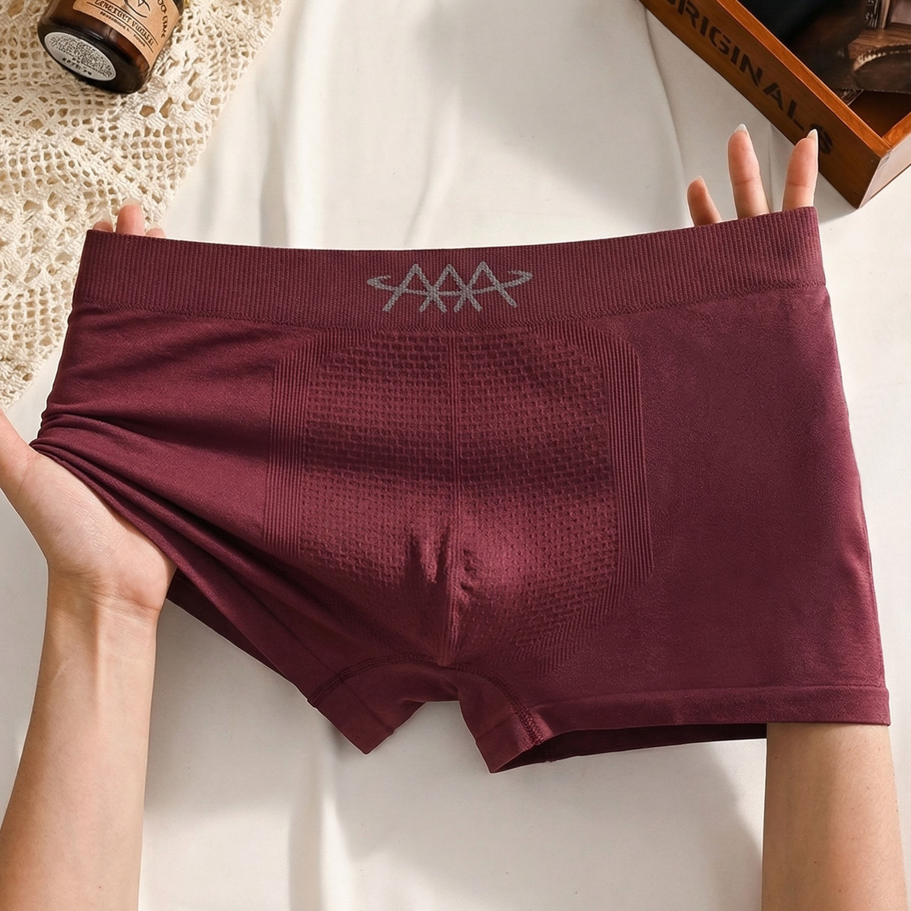 Boxer Shorts Modal - 1 stuk elastische onderbroek, herenboxershorts, naadloze
