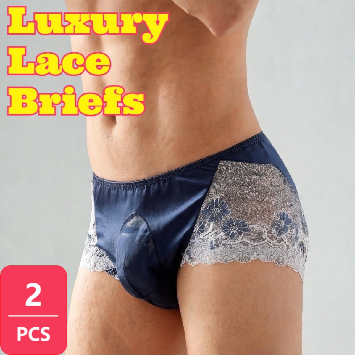 Quick Dry Underwear - 2 stuks luxe satijn-ijszijde heren kanten