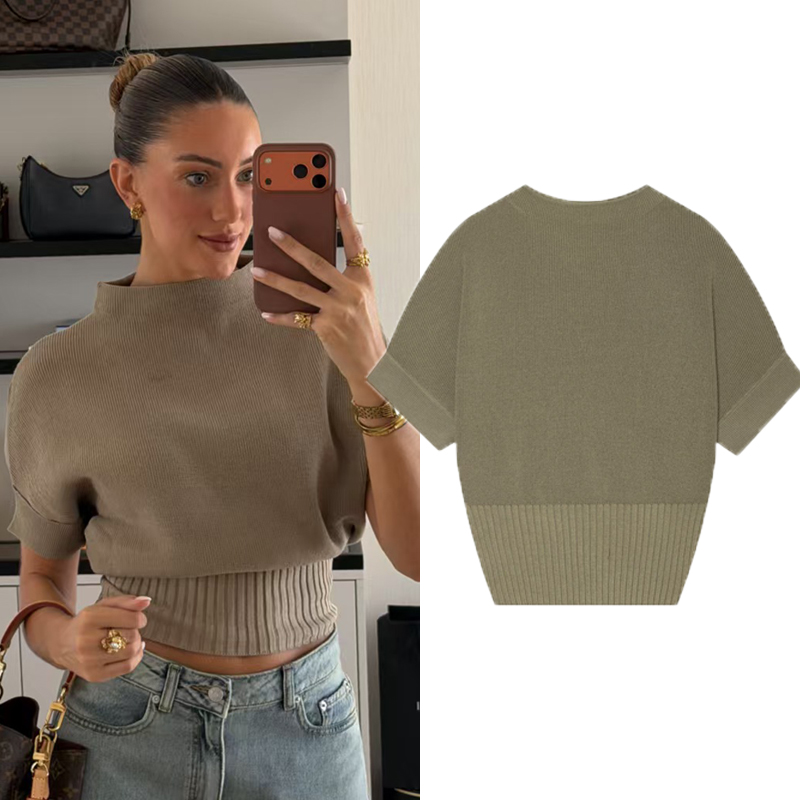 Dames cropped geribbelde gebre - Tank Top Ribbed recensie en prijs